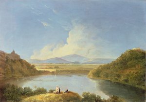 Lago Albano (óleo sobre lienzo)