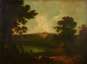 Lago Albano y Castel Gandolfo de Richard Wilson