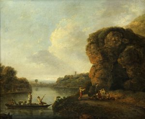 A orillas del río (óleo sobre lienzo) de Richard Wilson