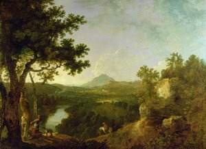Vista cerca de Wynnstay, la sede de Sir Watkin Williams-Wynn de Richard Wilson