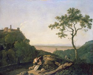 Vista en Tivoli (óleo sobre lienzo)
