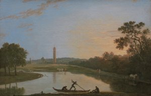 Jardines de Kew: La Pagoda y el Puente [1985, Cormack, YCBA Catálogo Conciso]. de Richard Wilson