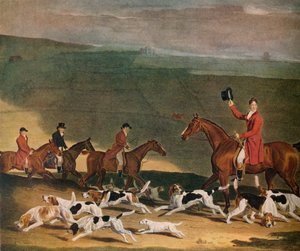 Francis Dukinfield Astley, Esq., y sus sabuesos, 1809. 1941 de Richard Woodman