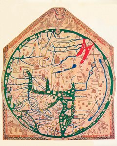 El Mappa Mundi de Hereford, c. 1285, 1912