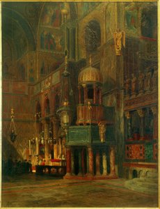 Venecia, S. Marco, interior, crucero de Richard von Hagn