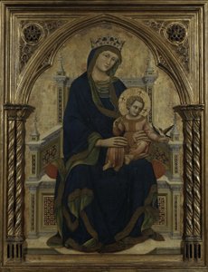 Virgen y Niño entronizados, c.1350 de Ridolfo di Arpo Guariento