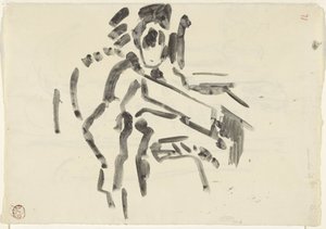 Boceto de una figura sentada