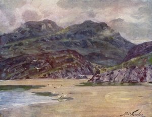 Una costa solitaria cerca de Penrhyn Deudraeth de Robert (after) Fowler