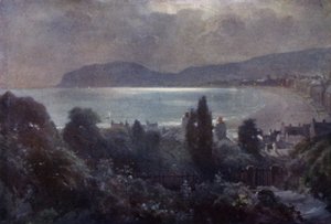 Un Nocturno, Bahía de Llandudno de Robert (after) Fowler