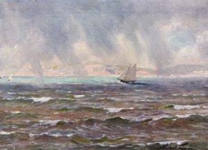 Una ráfaga repentina, Bahía de Cardigan de Robert (after) Fowler