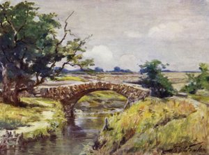 Puente Romano Antiguo, cerca de Swansea de Robert (after) Fowler