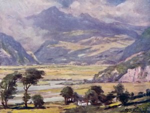 Snowdon desde Traeth Mawr de Robert (after) Fowler
