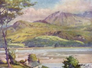 La costa cerca de Harlech, tarde de Robert (after) Fowler
