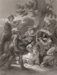 Duque de Monmouth tomado tras la batalla de Sedgemoor. De la Historia de Inglaterra publicada en 1859. de Robert (after) Smirke