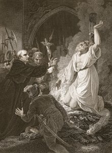 El martirio del arzobispo Cranmer, grabado por W. Bromley, ilustración de "The History of England" de David Hume, publicado por R. Bowyer, Londres de Robert (after) Smirke