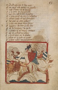 Arturo herido de muerte, ilustración de 