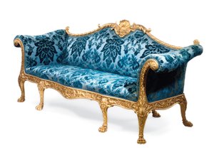 Un sofá dorado de Jorge III de Robert Adam