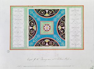 Diseño de alfombra para el salón, Casa Shelburne de Robert Adam