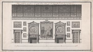 Headfort House, comedor, lado de la chimenea de Robert Adam