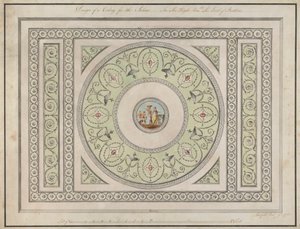 Casa Headfort, Irlanda: Techo del salón de Robert Adam