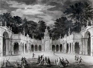 Las Iluminaciones en la Casa de Buckingham para celebrar el cumpleaños de Jorge III de Robert Adam