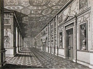 La biblioteca en Syon House, construida 1760-69 de Robert Adam