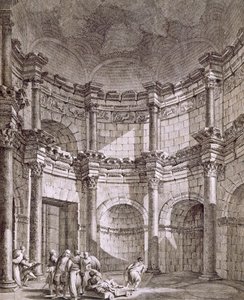 El Templo de Júpiter, pub. 1764 de Robert Adam