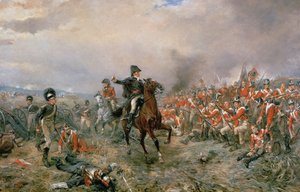 El duque de Wellington en Waterloo
