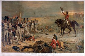 La última resistencia de la Guardia Imperial en Waterloo, el General Hill llamando al enemigo a rendirse
