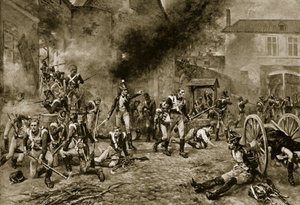 La defensa de Hougoumont, 18 de junio de 1815 de Robert Alexander Hillingford