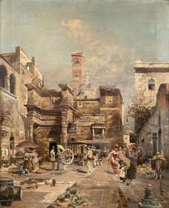 Una escena callejera romana