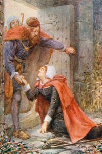 Mercy at the Wicket-gate (litografía en color) de Robert Ambrose (after) Dudley