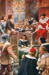 El juicio de Cristiano y Fiel (litografía en color)