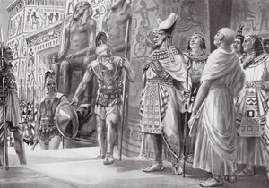 Agesilao en Egipto (litografía)