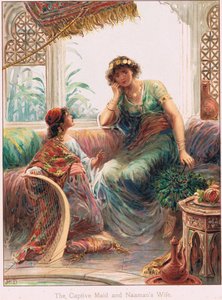Ilustración de "Bible Stories" de Ernest Nister, c.1910 (litografía en color) de Robert Ambrose Dudley