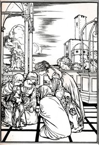 Una ilustración de La Tempestad, 1901-1902 de Robert Anning Bell