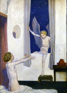 La visita de Cupido de Robert Anning Bell