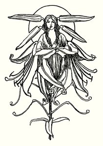 Ilustración para Poemas de John Keats (litografía) de Robert Anning Bell