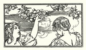 Ilustración para Poemas de John Keats de Robert Anning Bell