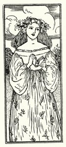 Ilustración para Poemas de John Keats (litografía) de Robert Anning Bell