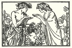 Ilustración para Poemas de John Keats: Endymion (litografía) de Robert Anning Bell