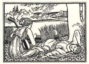 Ilustración para Poemas de John Keats: Endymion de Robert Anning Bell