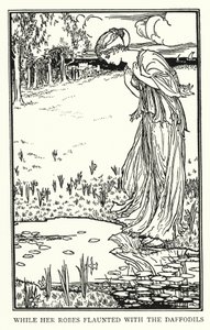 Ilustración para Poemas de John Keats: Lamia (litografía) de Robert Anning Bell