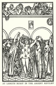 Ilustración para Poemas de John Keats: La víspera de Santa Inés de Robert Anning Bell