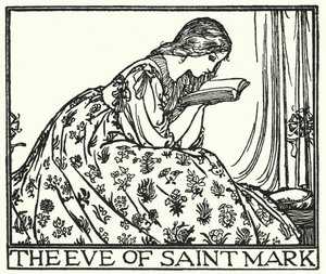 Ilustración para Poemas de John Keats: La Víspera de San Marcos (litografía)