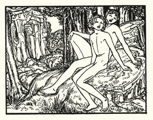 Shelley: Prometheus Unbound (litografía) de Robert Anning Bell