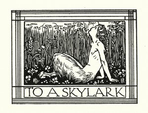 Shelley: To A Skylark (litografía)