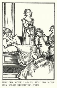 Sign no more, ladies, sigh no more, men were deceivers ever de Robert Anning Bell