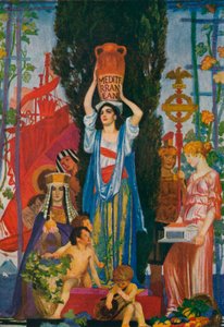 Boceto de Los Siete Mares, c. 1922-1923