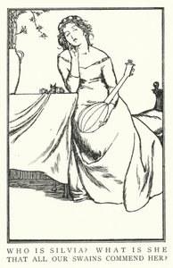 ¿Quién es Silvia? ¿Qué es ella, que todos nuestros pastores la elogian? de Robert Anning Bell